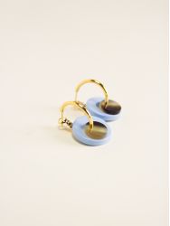 Blue Tulle earrings