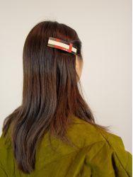 Barrette Ronce brique et ivoire