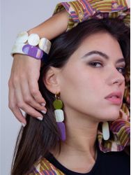 Bracelet 25 Totem en corne blonde