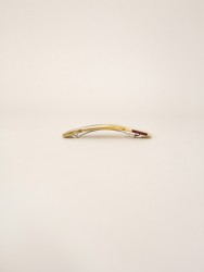 Barette Nymphe en corne blonde et laque Lime