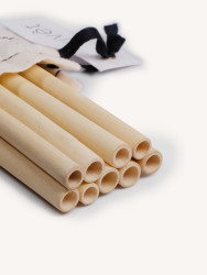 Paille en bambou (lot de 10)