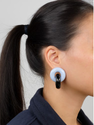 Boucles d'oreilles Cascade bleu