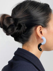 Boucles d'oreilles Vertige bleu