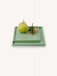 Plateau carré Lueur de Jade, taille L