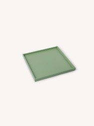 Plateau carré Lueur de Jade, taille M