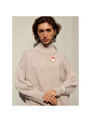 Broche en corne et laque
